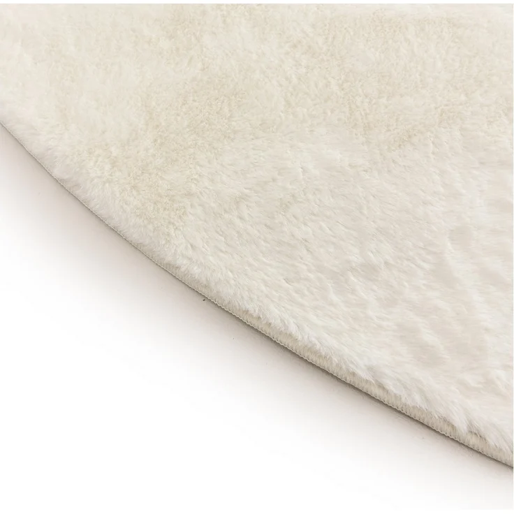 Interiyou Fellteppich Fargo, Rund, Höhe: 11 mm, Teppich Wohnzimmer, waschbar, pflegeleicht, Anti-Rutsch-Rückseite – Bild 3