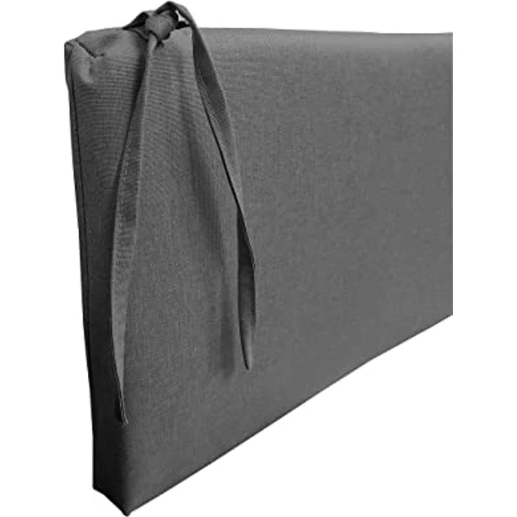 chilly pilley Bankkissen Bankauflage Polsterauflage Reißverschluss mit Schlaufen Kissen für Gartenbank Gartenbankauflage für Gartenmöbel Sitzkissen & Rückenkissen Outdoor (100 x 40 x 5 cm, Grau) – Bild 6