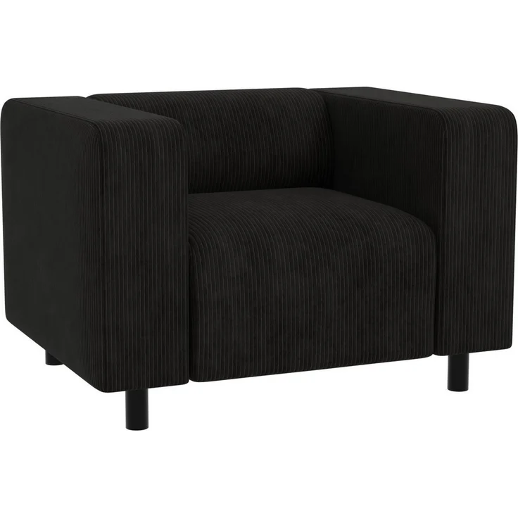 S-Style Möbel Sessel Gustav aus Cord-Stoff mit bequemem Sitz (Sessel x 1), mit Wellenfederung – Bild 5