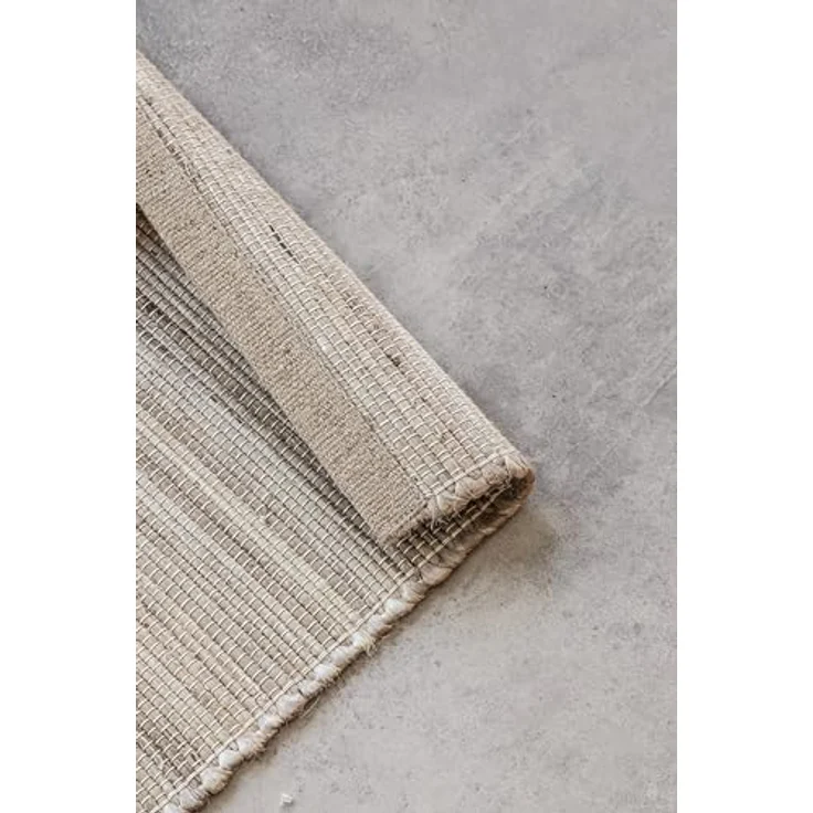 XXXL Juteteppich Handloom 1.0, Rechteckig, Greige, 80x150 cm, Oeko-Tex® Standard 100, Beidseitig verwendbar, Pflegeleicht, Strapazierfähig, Für Fußbodenheizung geeignet – Bild 5