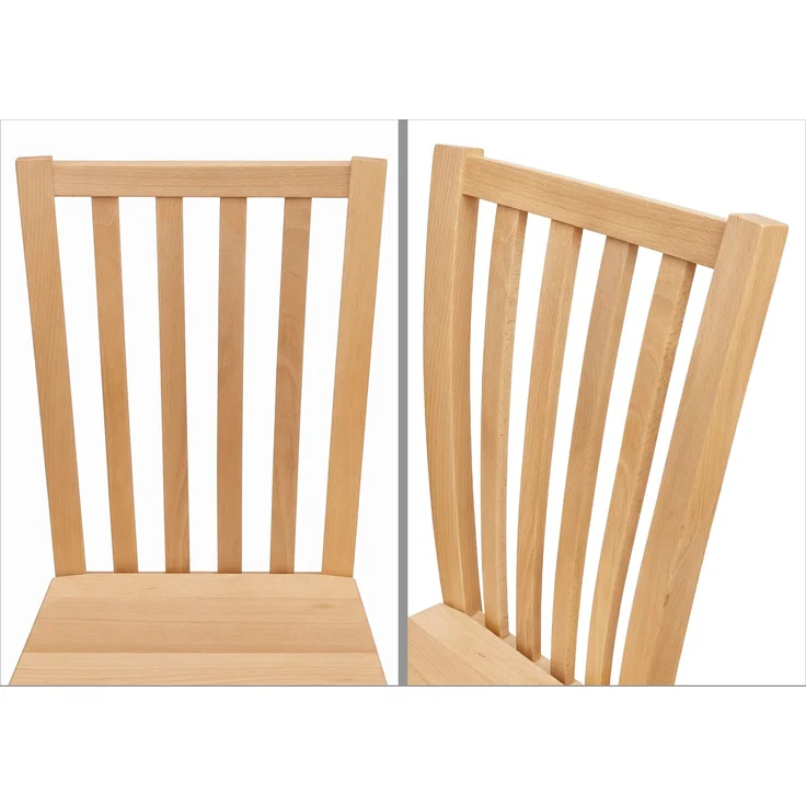 Esszimmerstuhl Holzstuhl Stuhl Buche natur V-90.72-75 Doppelpack – Bild 7