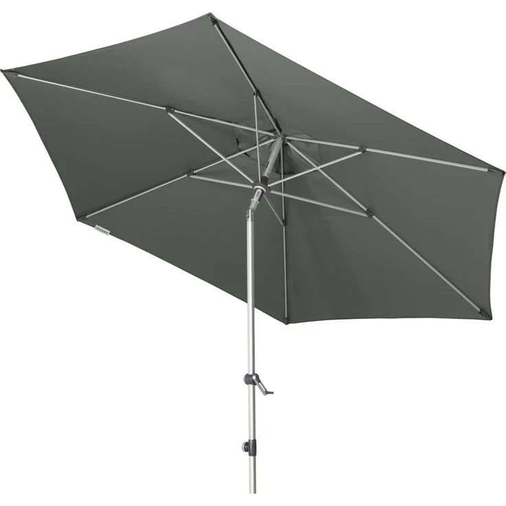 Doppler 'Expert 320 Auto Tilt' Sonnenschirm mit Kurbel, Alugestell / Polyester grau, Ø 320 cm – Bild 5