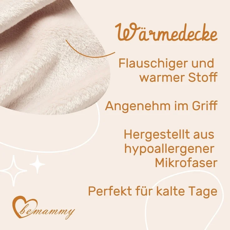 Wohndecke Warme Kuscheldecke Babydecke Blanket Baby Geschenk BE20-168, Be Mammy – Bild 3