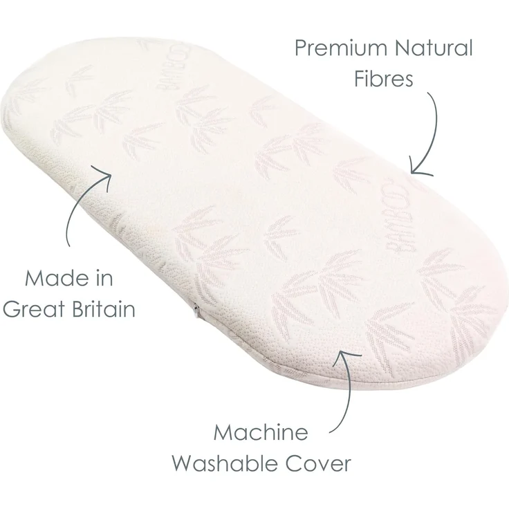 Clair de Lune Noah Pod® Matratze aus natürlichem Bambus, 74x28 cm – Bild 5