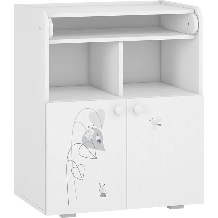 Shefa Kids Wickelkommode 700 Amis Weiß - 70 x 86 x 47 cm - Abnehmbarer Wickelaufsatz – Bild 4