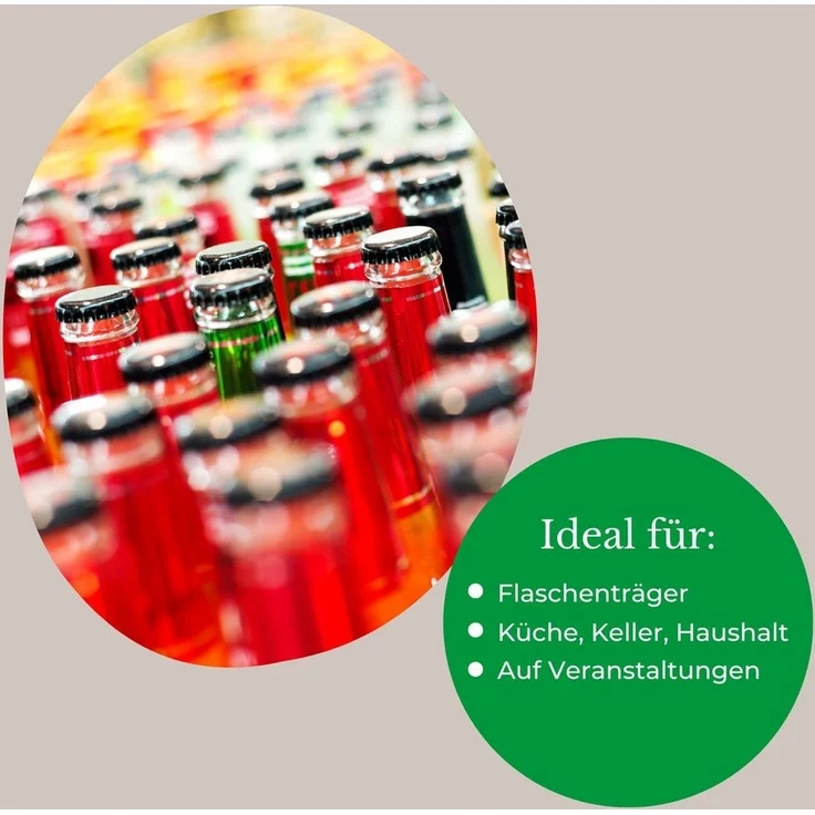 Novaliv Flaschenträger - (1-St), Flaschenträger – Bild 3