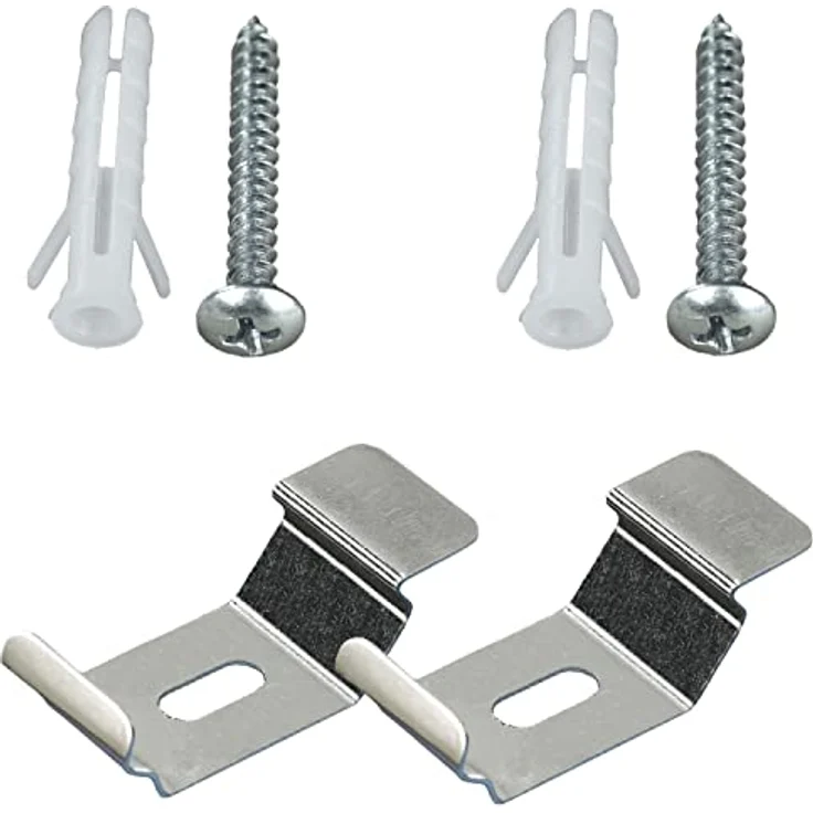 Ersatzteil Zubehör Set Klemmfix Wand-und Deckenträger für Doppelrollo – Bild 2