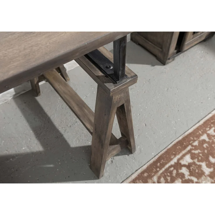 Schreibtisch Mango 140x78x80 grau lackiert RAILWAY #229 – Bild 5