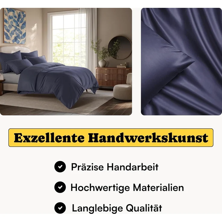 Seralino Spannbettlaken 100% Lyocell (Tencel), weiches, atmungsaktives Spannbetttuch, Gummizug: rundum, Geeignet für Matratzenhöhe bis 30 cm, besonders weich & atmungsaktiv. – Bild 2
