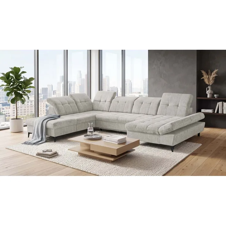 Wohnlandschaft Mercy ED Exciting Design mit Schlaffunktion