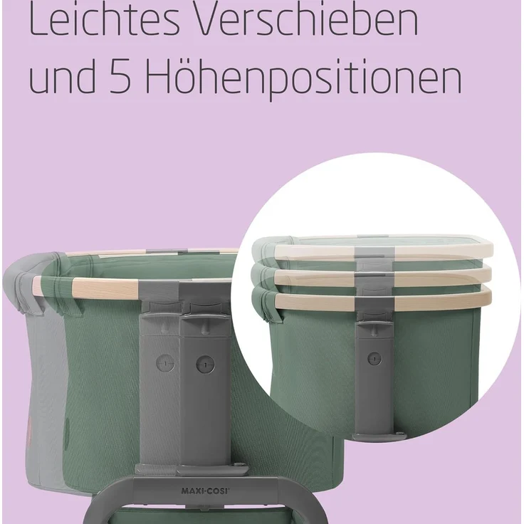 Maxi-Cosi Iora Beistellbett – Beyond Green Grün du – Bild 3
