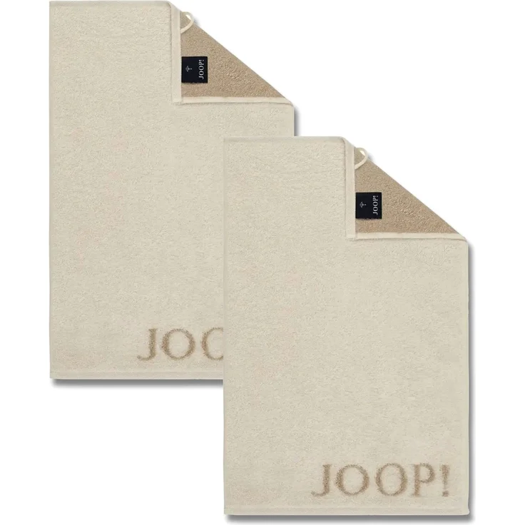 2 Stück Joop! Gästetuch Classic Creme Beige 1600-36 30x50 – Bild 1