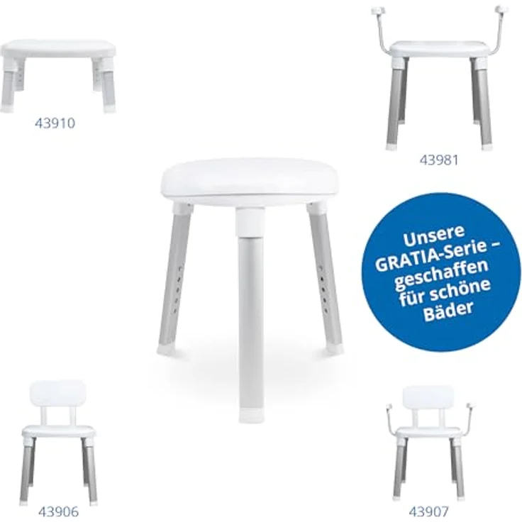 Weinberger Drehbarer Dusch- und Badhocker Gratia – Bild 5