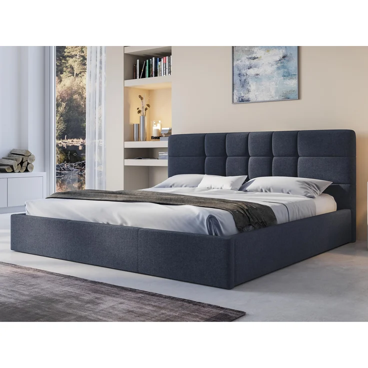 Polsterbett Komasan mit Lattenrost aus Holz, Farbe: Sawana 80 – Bild 3