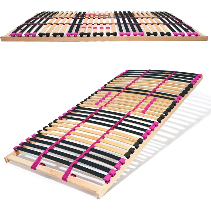 Coemo Lattenrost PINK DREAM 100x200 cm Härtegrad verstellbar 28 Leisten