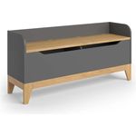 Spielzeugtruhe Malia Eiche 107.2 x 50 cm mit Sitzbank Vitalispa