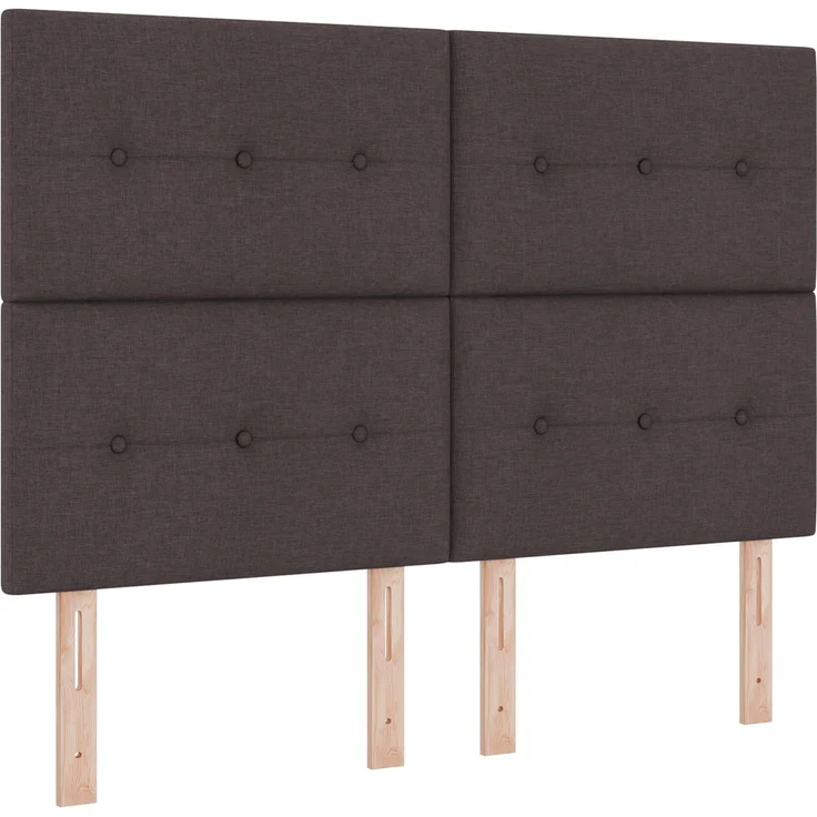 vidaXL Boxspringbett mit Matratze Taupe 160 x 200 cm Stoff 3454180 – Bild 4