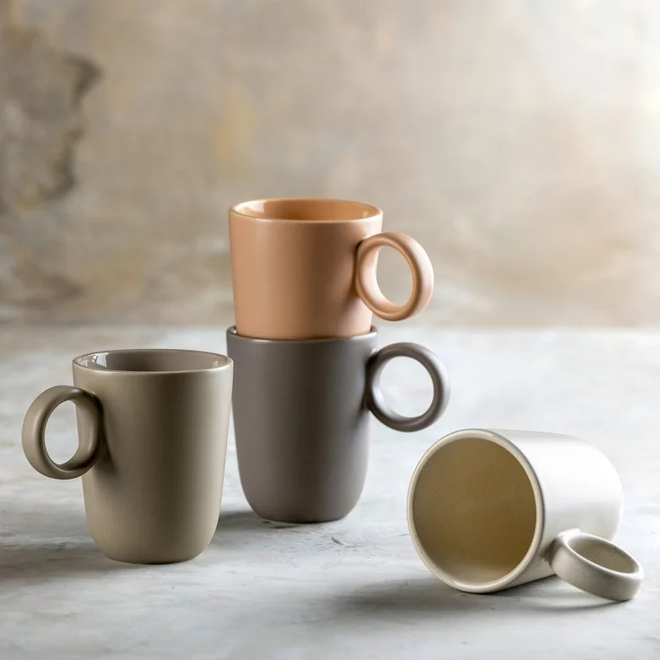 LEONARDO Tasse Keramiktasse, ROMA, 6er-Set, 6-tlg, Keramik, spülmaschinengeeignet – Bild 2