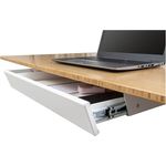 S Stand Up Desk Store Schreibtischschublade - Zusätzlicher Speicher für Laptops, Notebooks und mehr (Weiß, 55cm)
