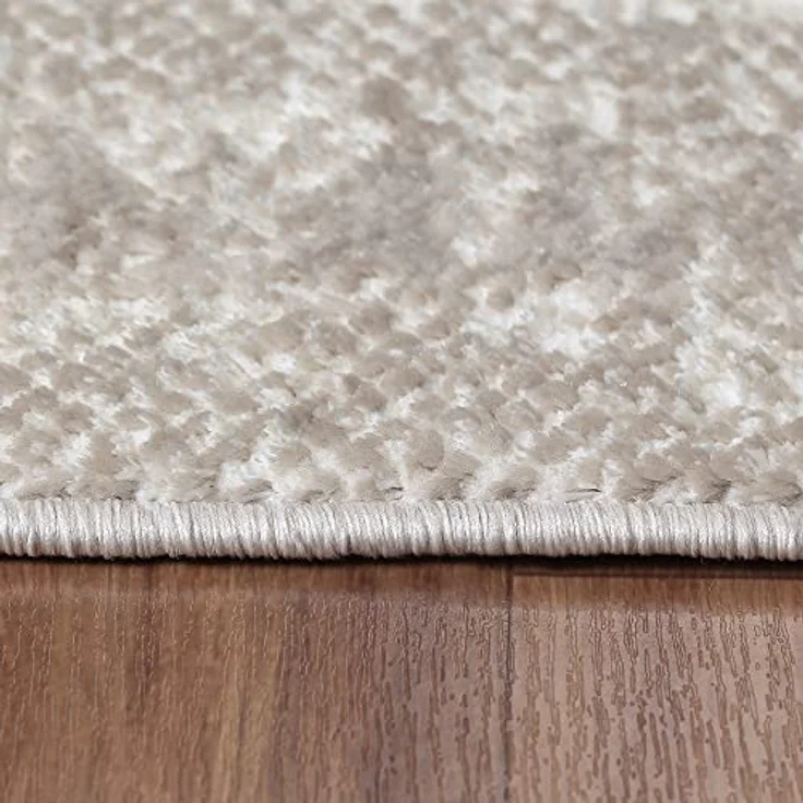 Novel Webteppich Harmony, rechteckig 80x150 cm, Beige, Vintage, Oeko-Tex® Standard 100, pflegeleicht, Kurzflorteppich – Bild 4