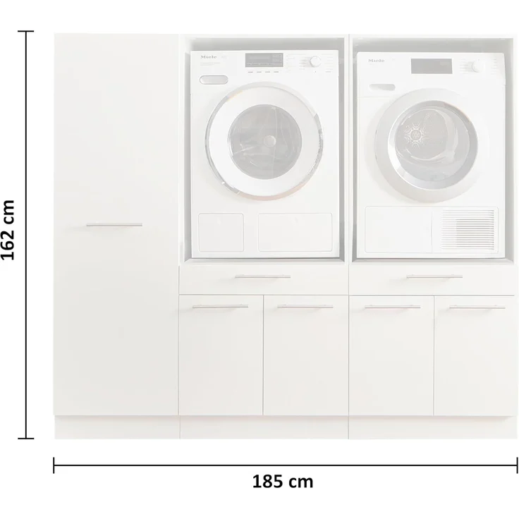 Laundreezy Mehrzweckschrank-Set LAUNDREEZY LDSK12, Breite 185 cm – Bild 3