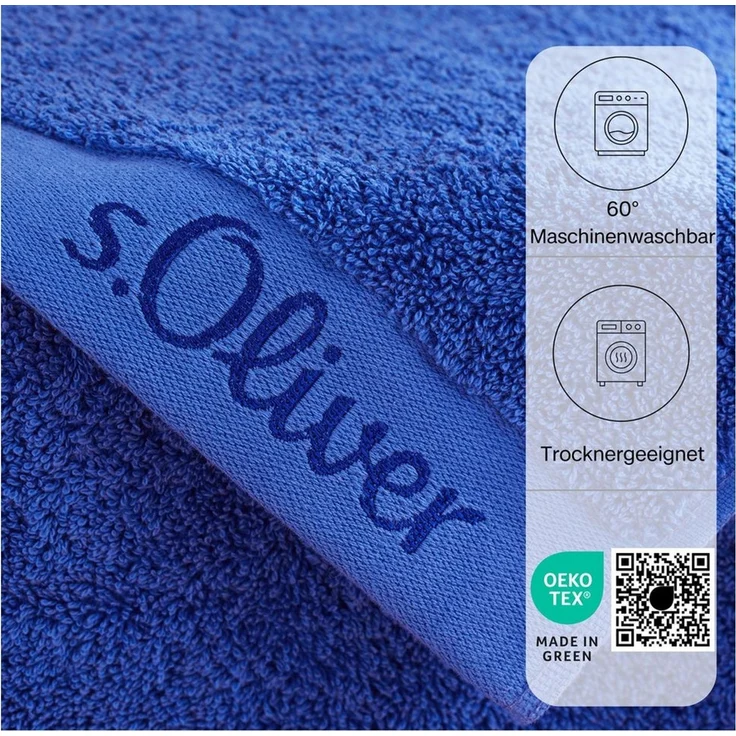 s.Oliver Duschtuch s.Oliver, Premium Qualität, 600 gr/m², auch als Sets erhältlich, Walkfrottier (1-St), große Farbauswahl, auch als Handtuch, Waschhandschuh, Gästetuch – Bild 4