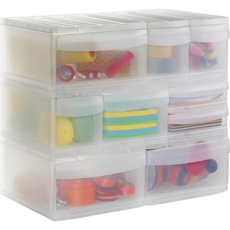 Rotho Schubladenbox Systemix Tower XS 4 Schübe Ablagenbox Organizer Briefablage – Bild 2