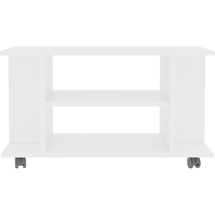 vidaXL TV-Schrank mit Rollen Weiß 80x40x45 cm Holzwerkstoff 800189 – Bild 4