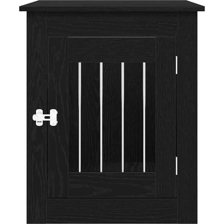 vidaXL Hundebox-Möbel Schwarze Eiche 55 x 75 x 65 cm Holzwerkstoff 862175 – Bild 6