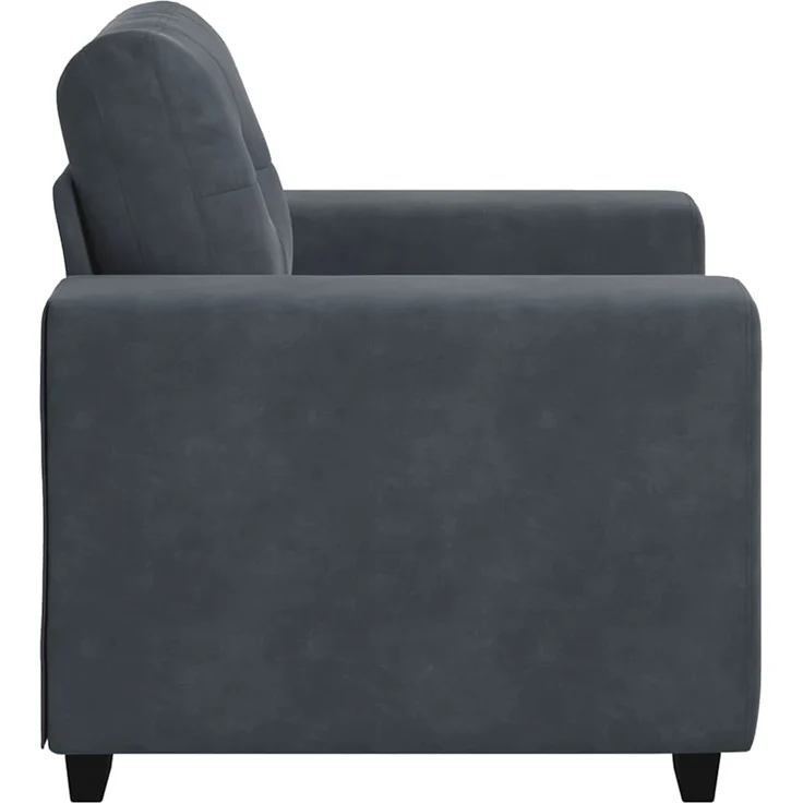 vidaXL Sessel Dunkelgrau 100x78x80 cm Samt 4105099 – Bild 5
