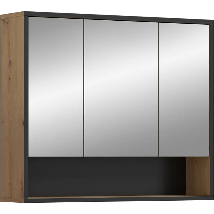 Bagno Spiegelschrank in Artisan Oak Nachbildung