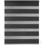 Lichtblick Doppelrollo Kopenhagen 45x150 cm (BxL) Anthrazit modernes Duo Rollo; Klemm- und schraubbar; Lichtdurchlässig und blickdicht