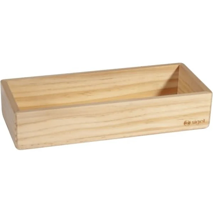 Sigel Holz-Stifteschale magnetisch Pinienholz 175x40x55mm beige – Bild 1