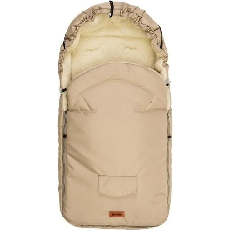 Sensillo Woolly Schlafsack - CAPPUCCINO für Kinderwagen (95x40)