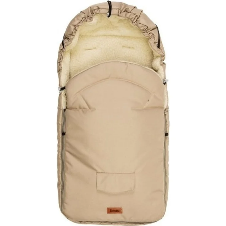 Sensillo Woolly Schlafsack - CAPPUCCINO für Kinderwagen (95x40)