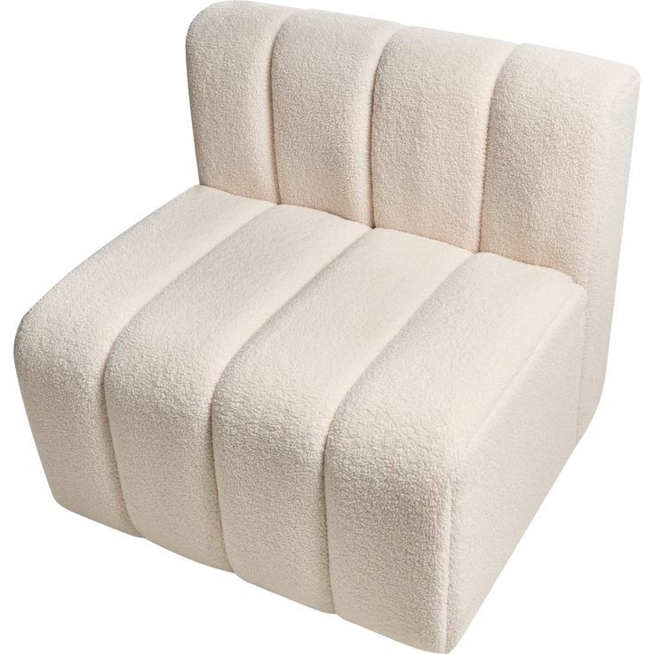 Sessel Bouclé hellbeige KAGE – Bild 6