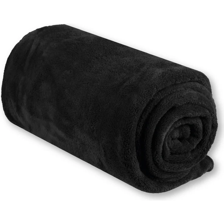 Kuscheldecke supersofte Tagesdecke vielseitig verwendbare Microfaser-Decke, flauschig und anschmiegsam in vielen verschiedenen modischen Farben erhältlich (schwarz - jetblack / 130x170 cm) – Bild 4