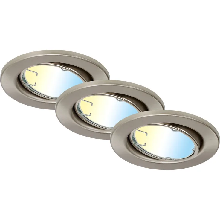 Einbaustrahler-Set, 3x LED/GU10/4,9W, 400 lm, 2700-6500K + RGB