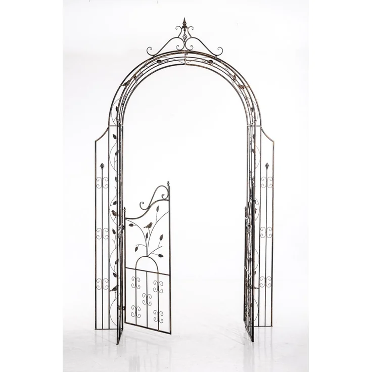 Rosenbogen ANDERS - 144x36x270cm, Metall, Bronze | Rankhilfe Rosen Rankgitter Gartendekoration – Bild 2