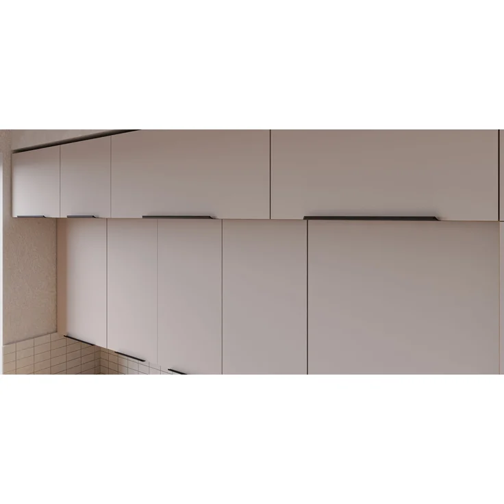 Aufsatzschrank Hochschrank 40 cm Küche SOLANO Kaschmir beige + Eiche Artisan matt Küchenzeile Küchenblock – Bild 5