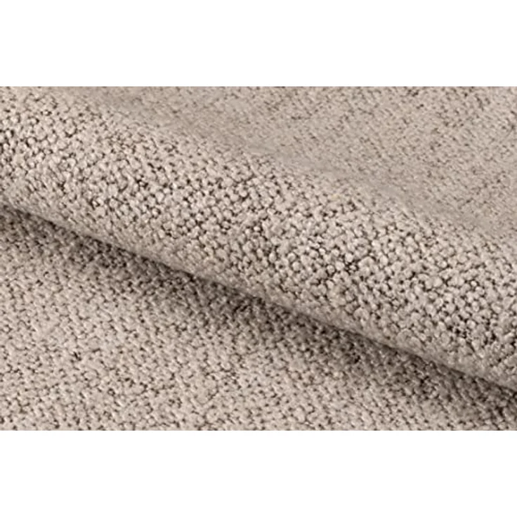 AC Design Furniture Jasper Schlafsofa in Beige, mit 3 Liegepositionen, Moderner 3-Sitzer ohne Armlehne, Gepolstertes Sofa mit Bouclé-Bezug und Schwarzen Beinen, B: 196 x H: 91 x T: 98 cm – Bild 12