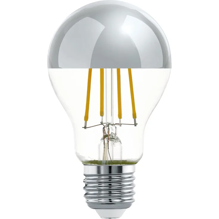 Eglo 110029 LED Filament Leuchtmittel E27 L:10. 6cm Ø:6cm 2700K klar, chrom