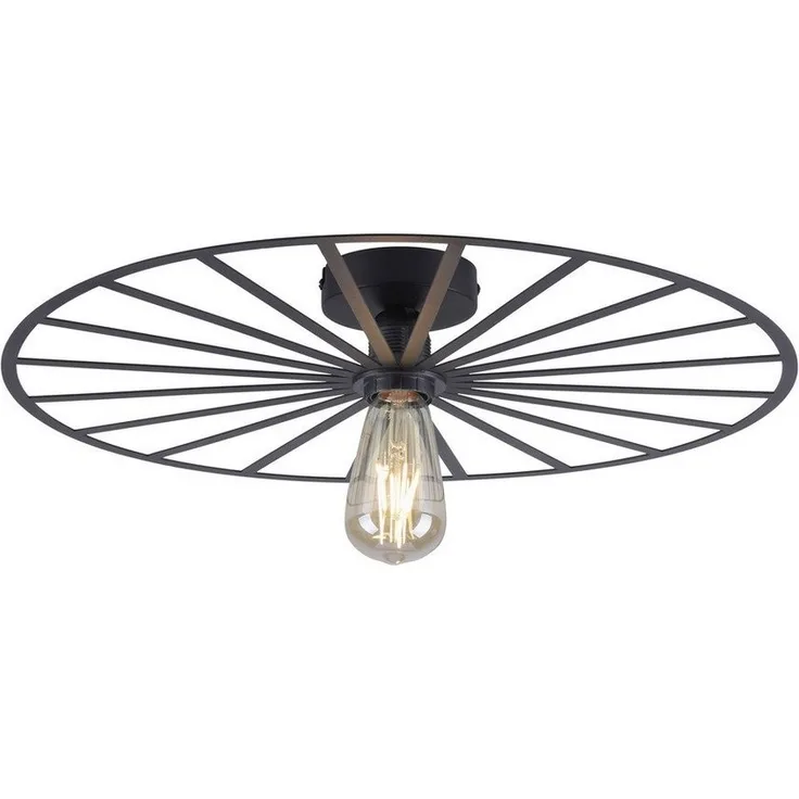 JUST LIGHT LED Deckenleuchte Decken- und Wandleuchte SPIKE, 1xE27/40W, für Wand- und Deckenmontage geeignet