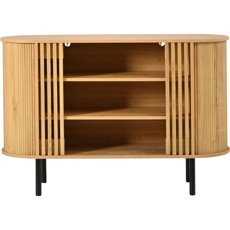 ZUBALIYA Sideboard 120x40x80 cm, aus MDF / Spanplatte, Natur – Bild 24
