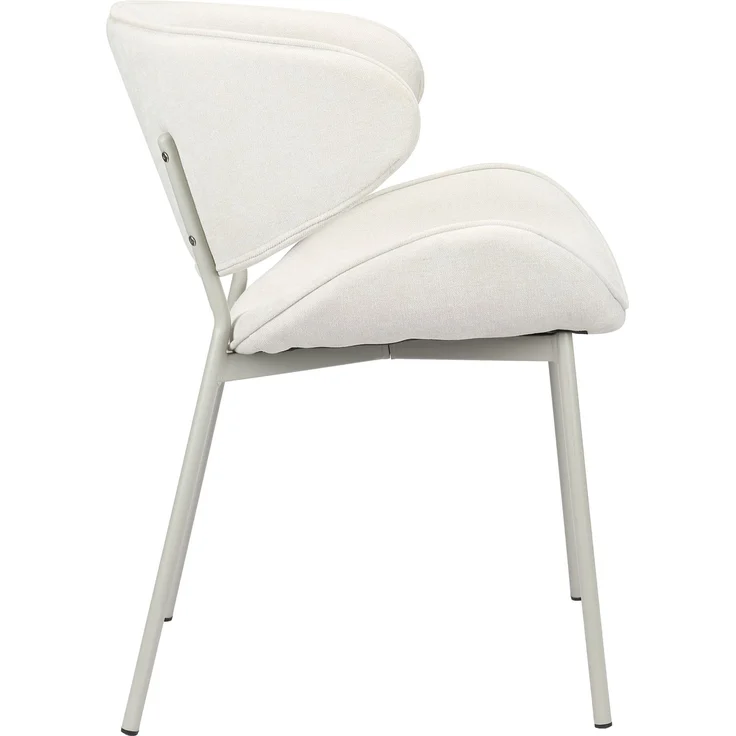 Selsey 'Pretically ' Polsterstuhl mit pflegeleichter Chenille, Creme – Bild 2