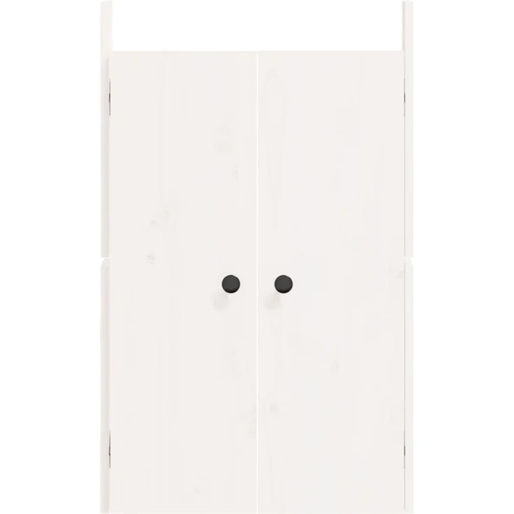 vidaXL Türen für Outdoor-Küche MEPPEL 2 Stk. Weiß 50 x 9 x 82 cm Massivholz Kiefer 832360 – Bild 5