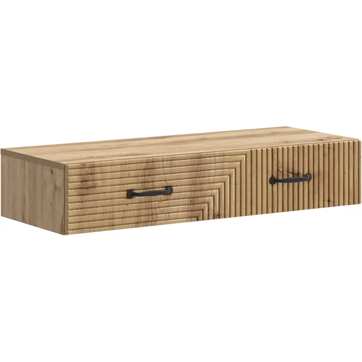 vidaXL Wandmontierter Beistelltisch Artisan-Eiche 87,5 x 34,5 x 17 cm 898674 – Bild 1