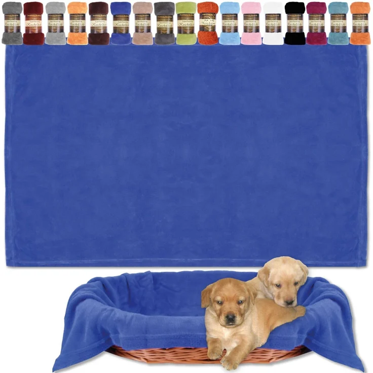 Haustierdecke - Kuscheldecke für Hunde terracotta - ochre 80x120 cm – Bild 7