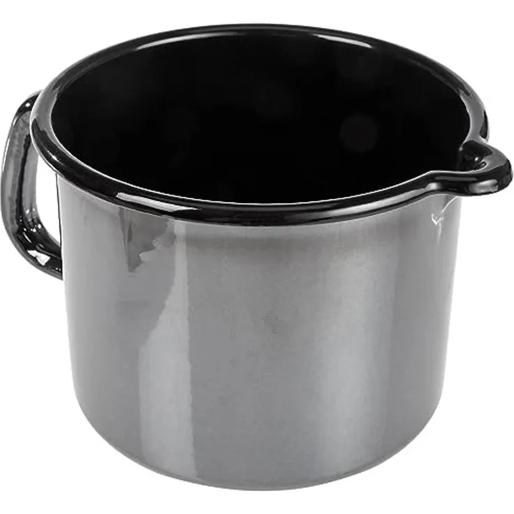 GSW Milchtopf Profi-Black-Star, Stahl-Emaille (1-tlg), 1,5 Liter, Induktion