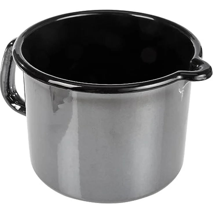 GSW Milchtopf Profi-Black-Star, Stahl-Emaille (1-tlg), 1,5 Liter, Induktion – Bild 1